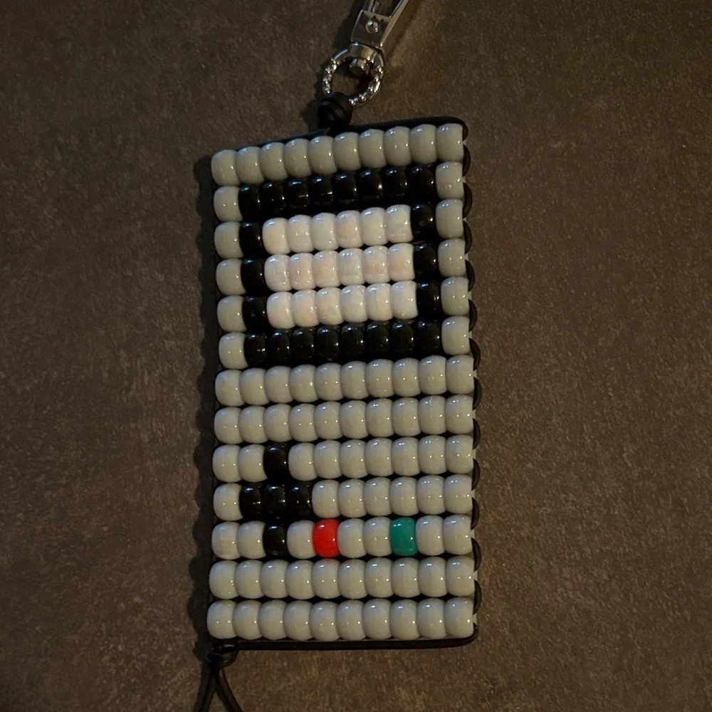 Beaded Retro GameBoy Charm